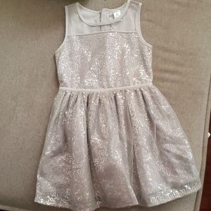 Carters silver sequin dress